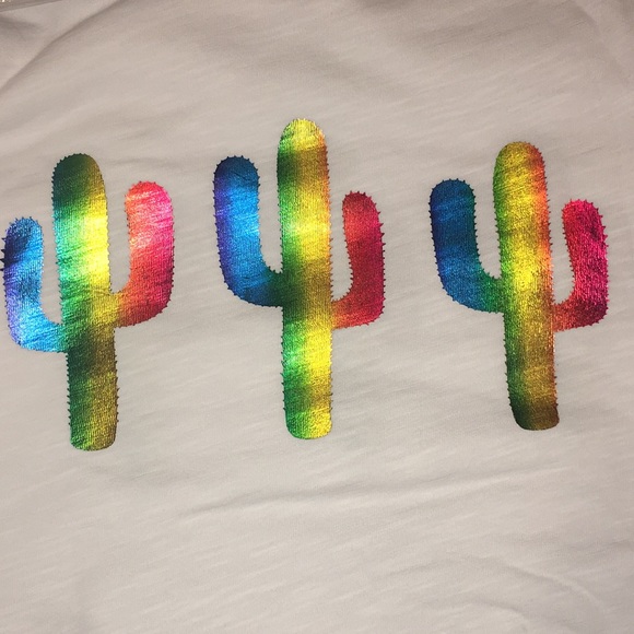 White Cactus Tee - Picture 2 of 2